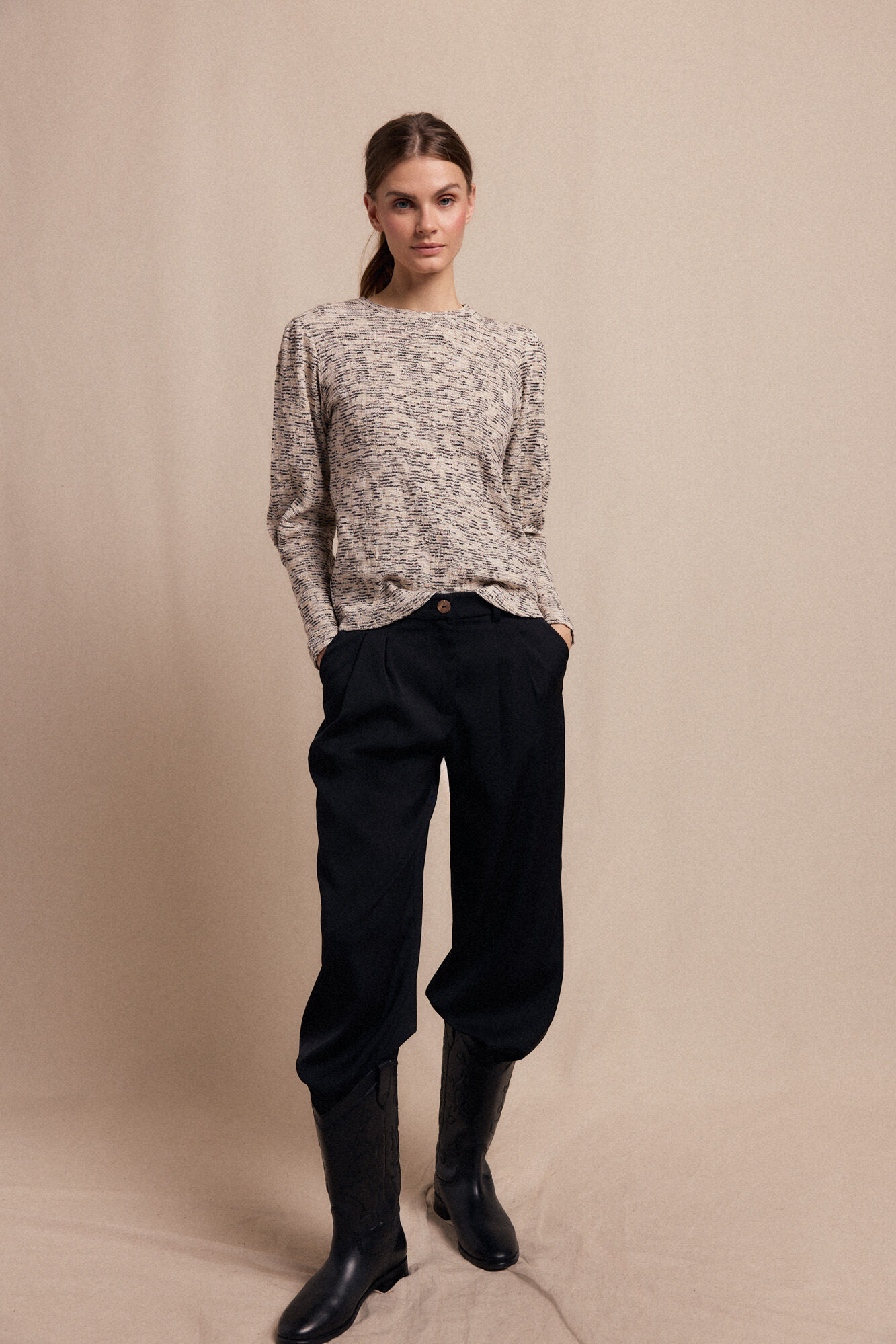 Slowlove Top estructura frunce Multicolorido