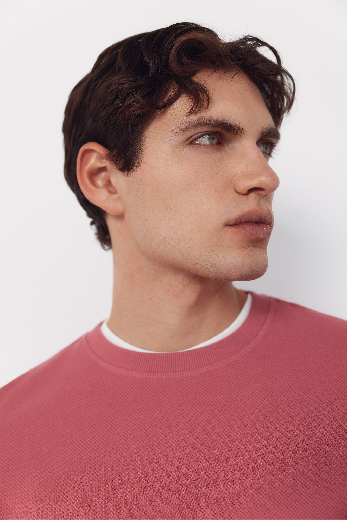 Cortefiel Textured crew neck sweatshirt