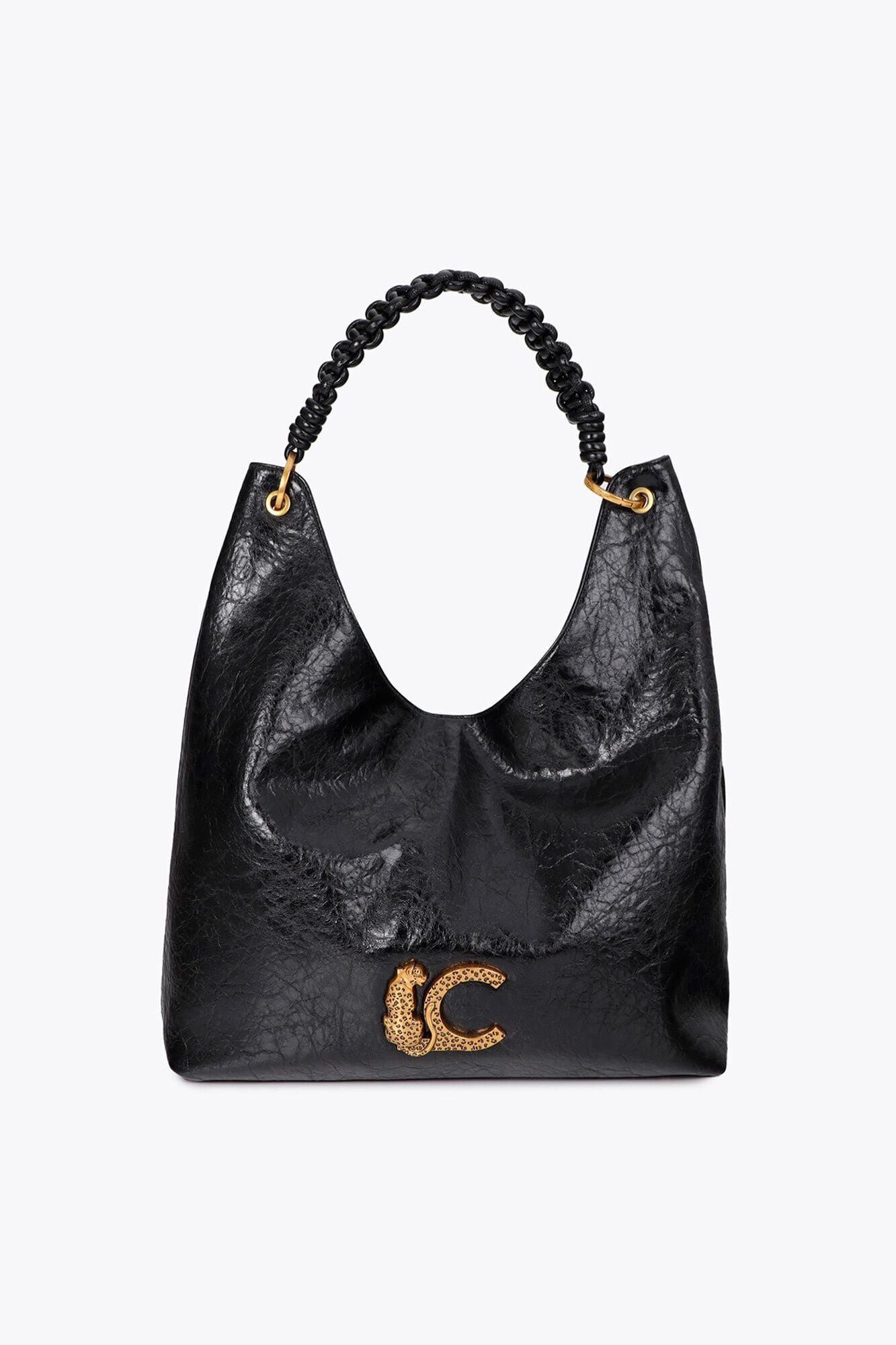 Lola Casademunt Mala tote bag com detalhe de al&ccedil;a entran&ccedil;ada Preto