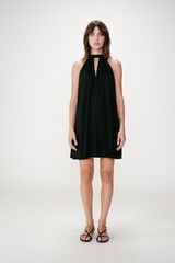 Grace & Mila Whola halterneck short dress Black