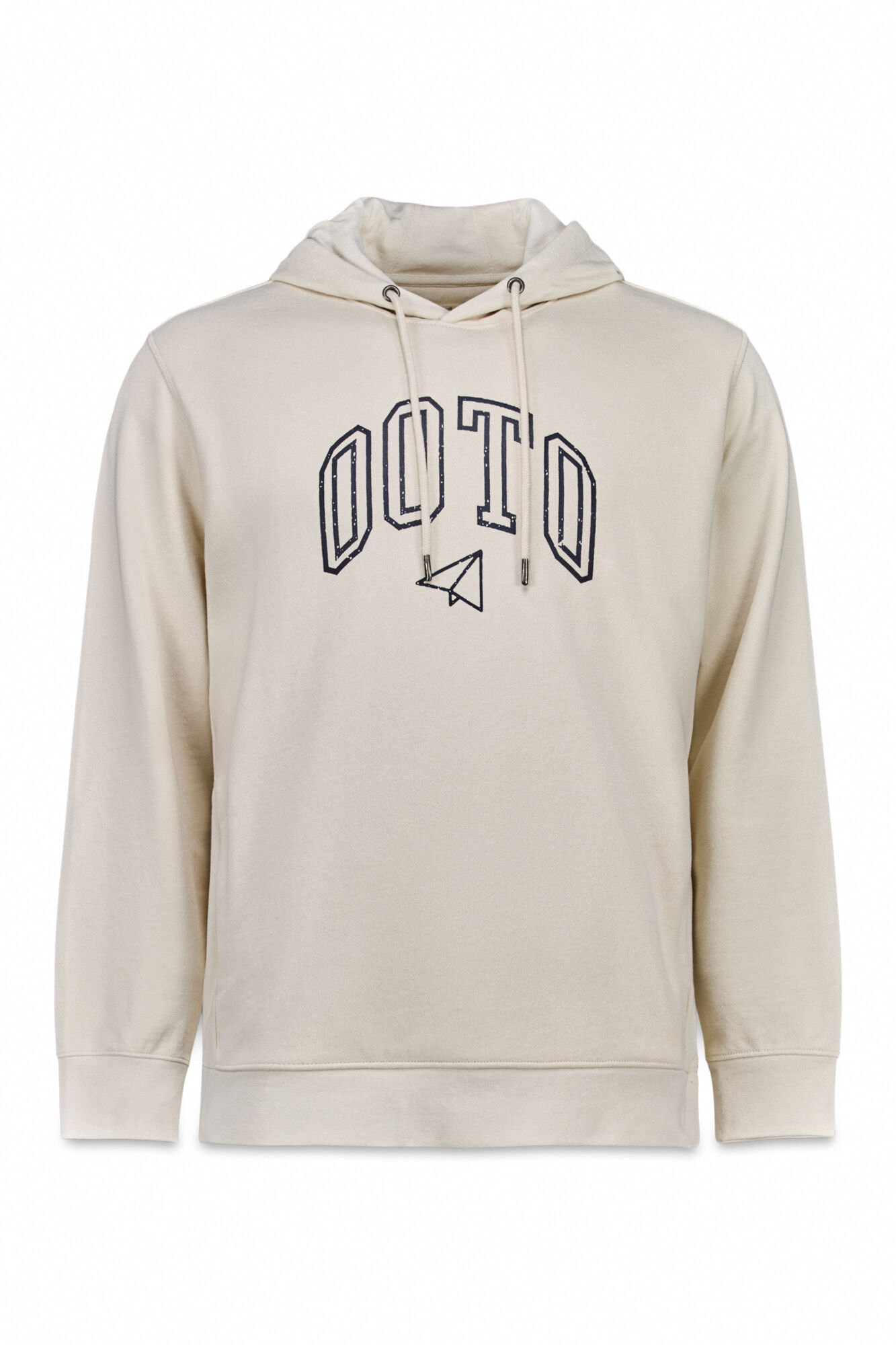 OOTO Sweatshirt logo com capuz Ecru