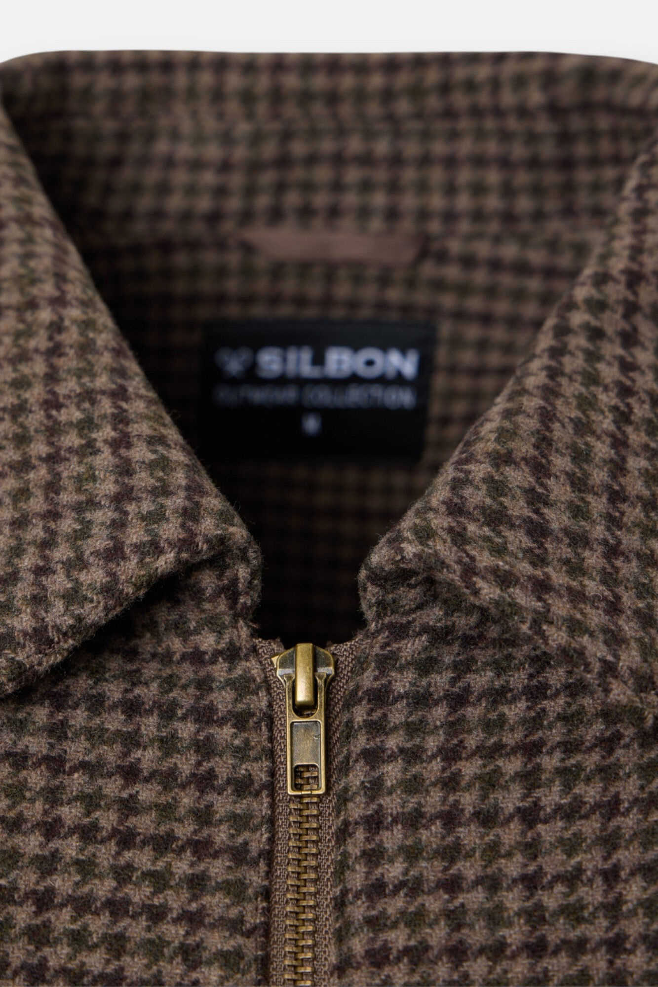 Silbon Blus&atilde;o pied-de-poule Castanho