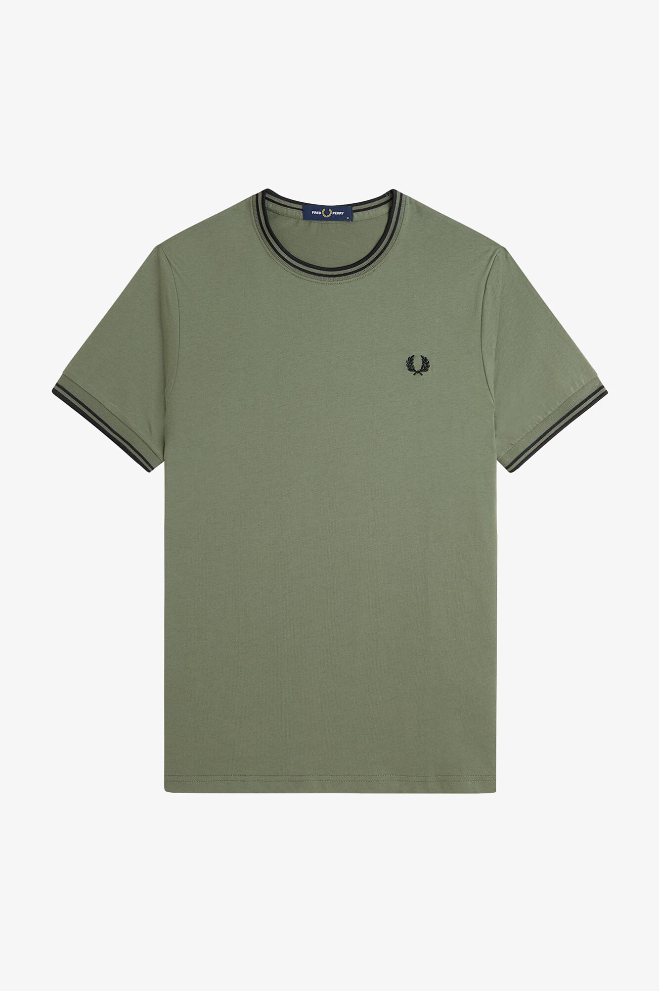 Fred Perry T-shirt masculina de manga curta  Verde