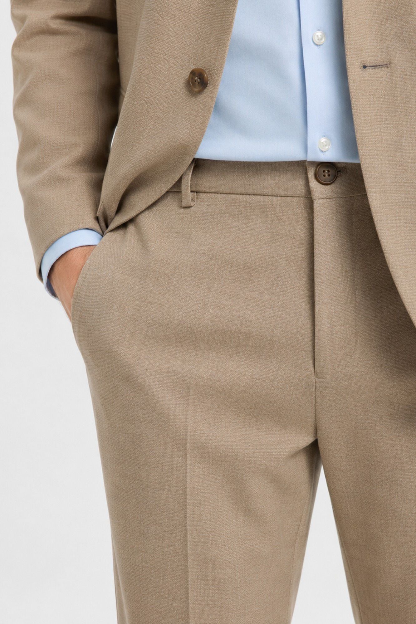 Selected Cal&ccedil;as de fato Slim Fit