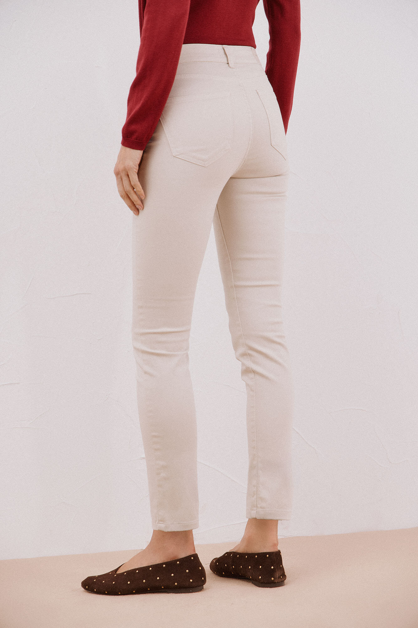 Cortefiel Sensational color pants Ivory