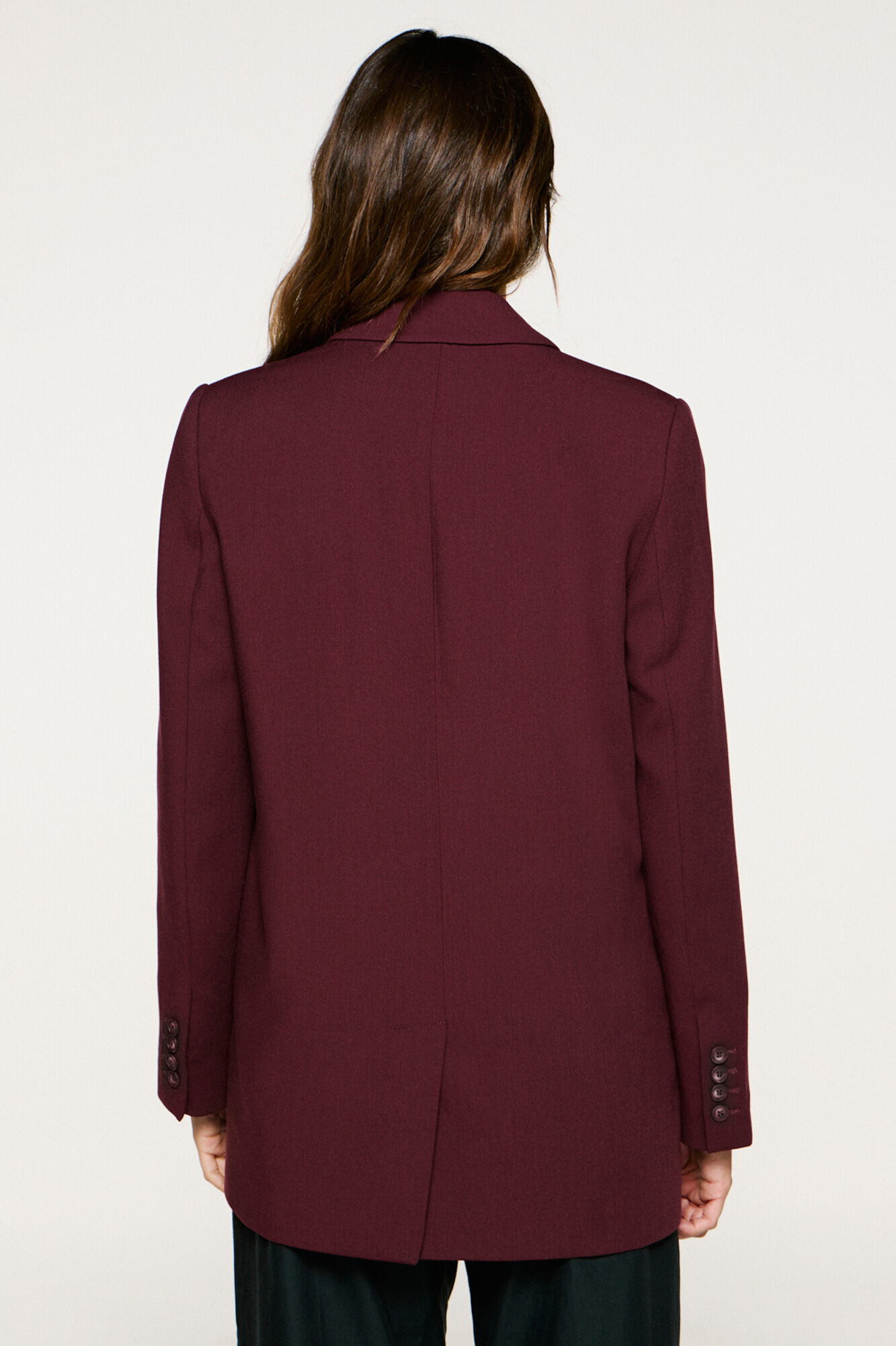 Selected Relaxed fit suit jacket. Purple
