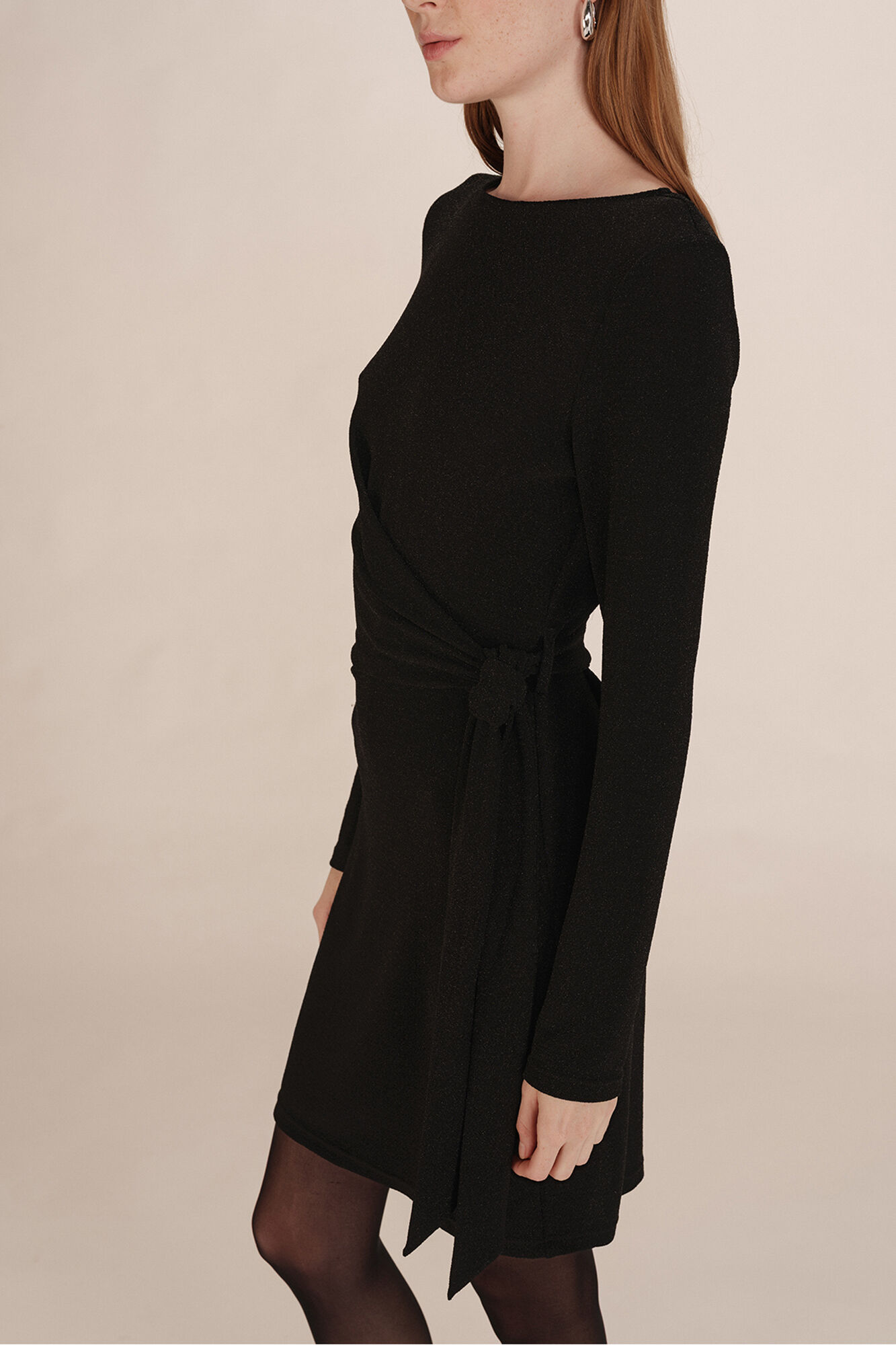 Grace & Mila Vestido curto de lurex  Preto