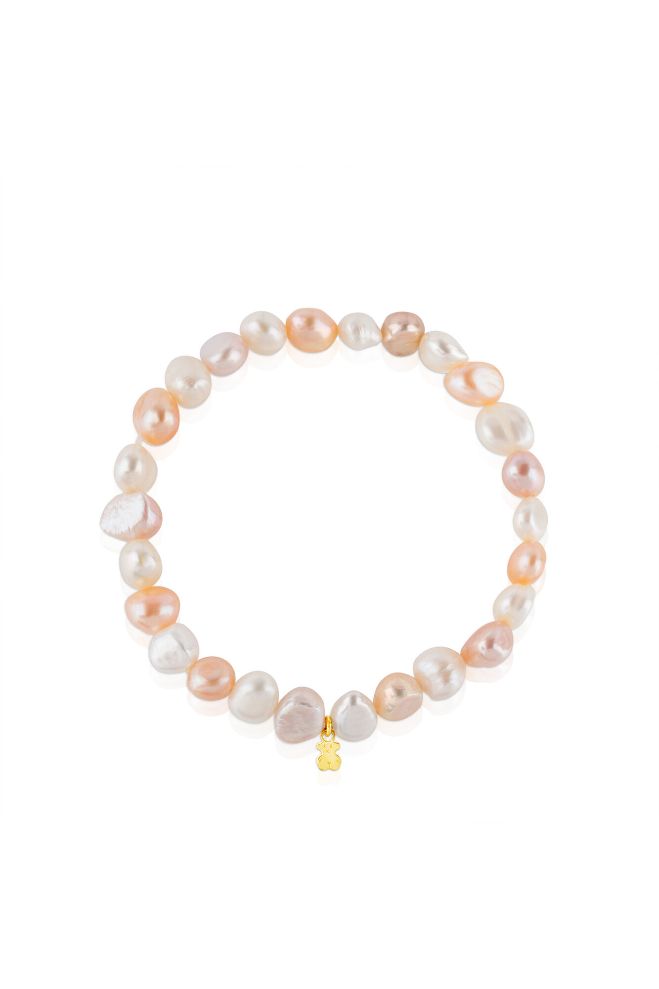 Tous Pulsera de oro y perlas cultivadas barrocas Pearls Amarillo