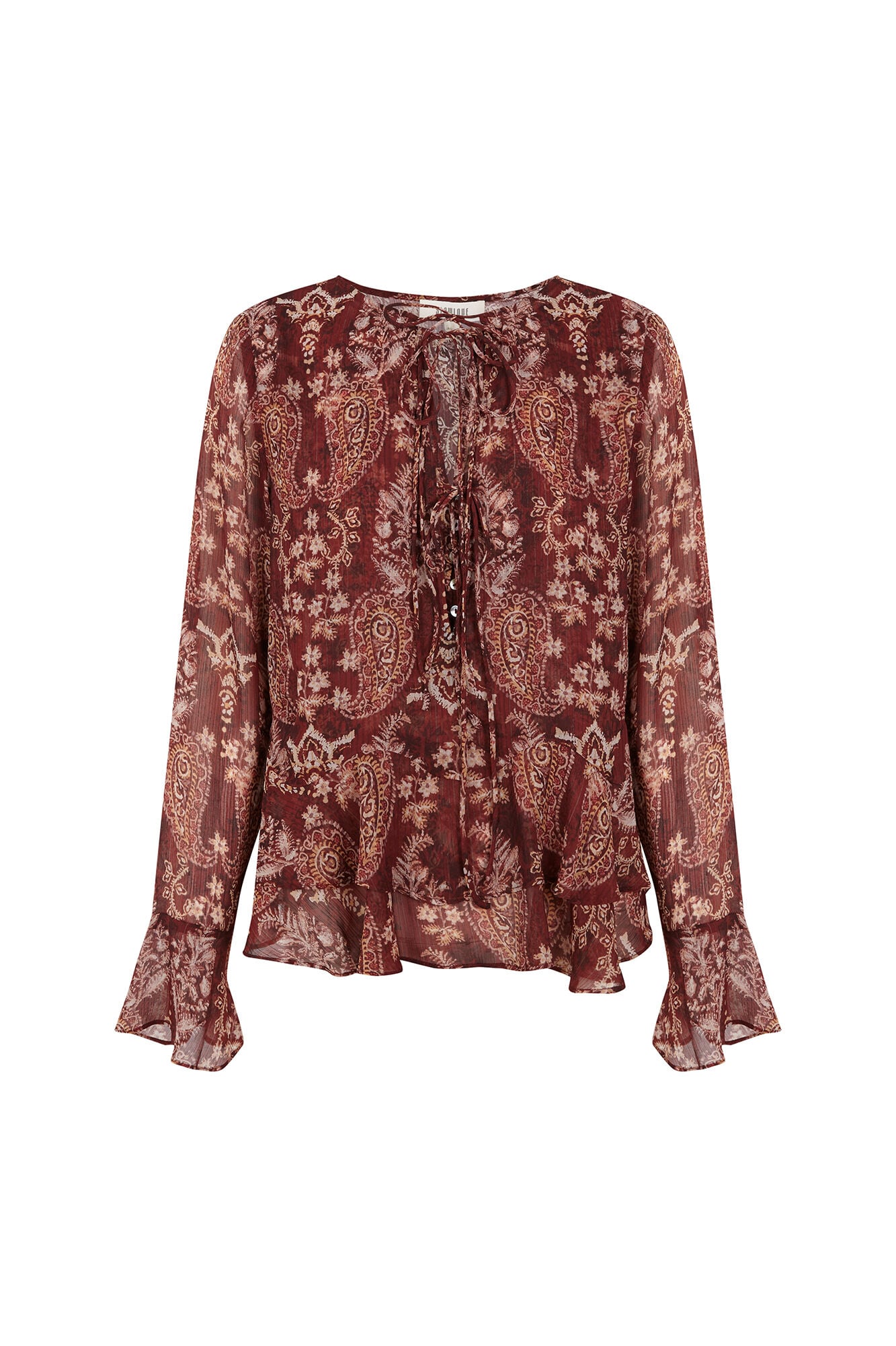 Slowlove Printed fluid blouse Printed red