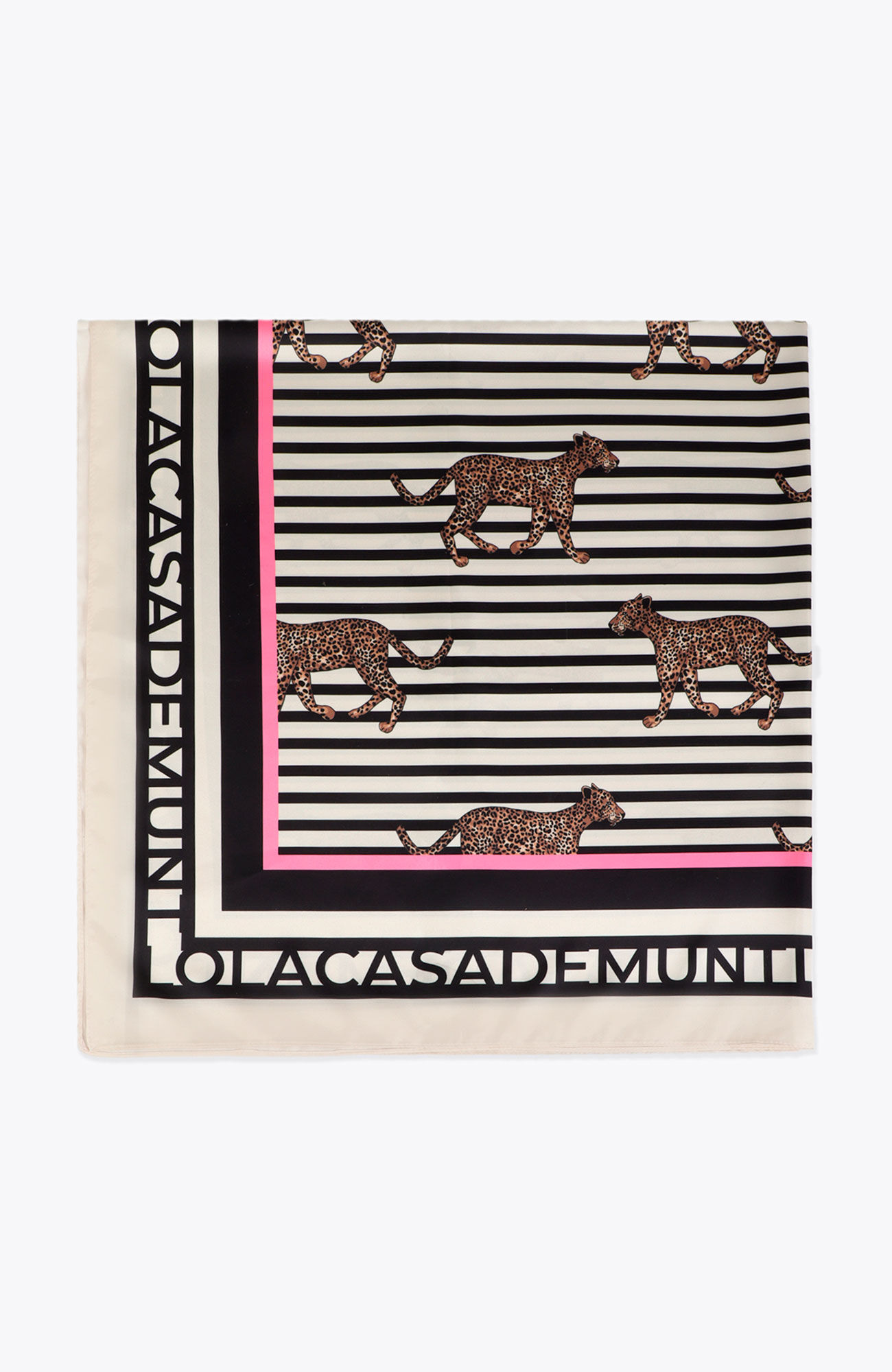 Lola Casademunt Len&ccedil;o de cetim Impress&atilde;o