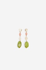 Cortefiel Pendientes cuentas resina Multicolor