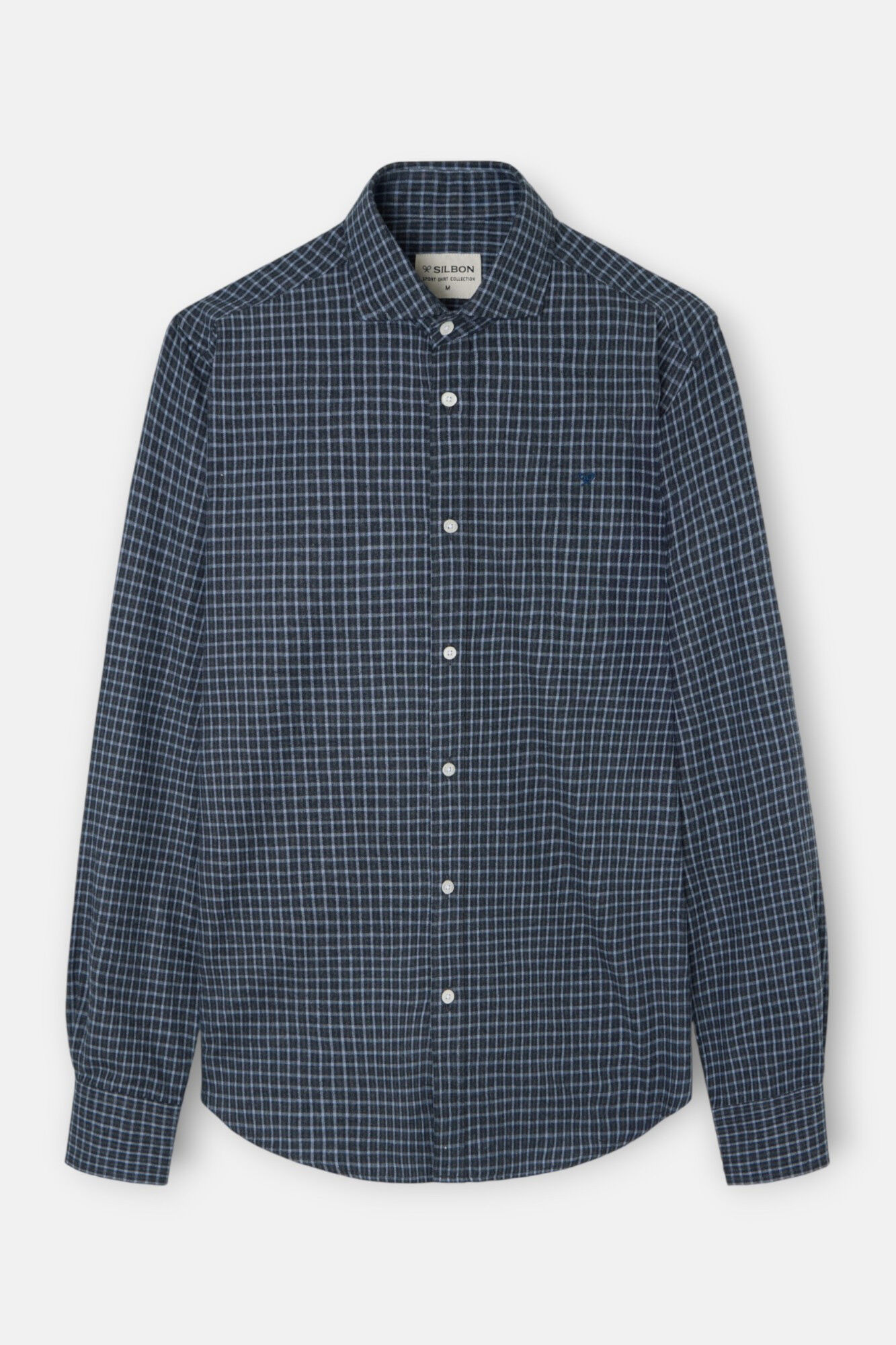 Silbon Camisa esportiva xadrez