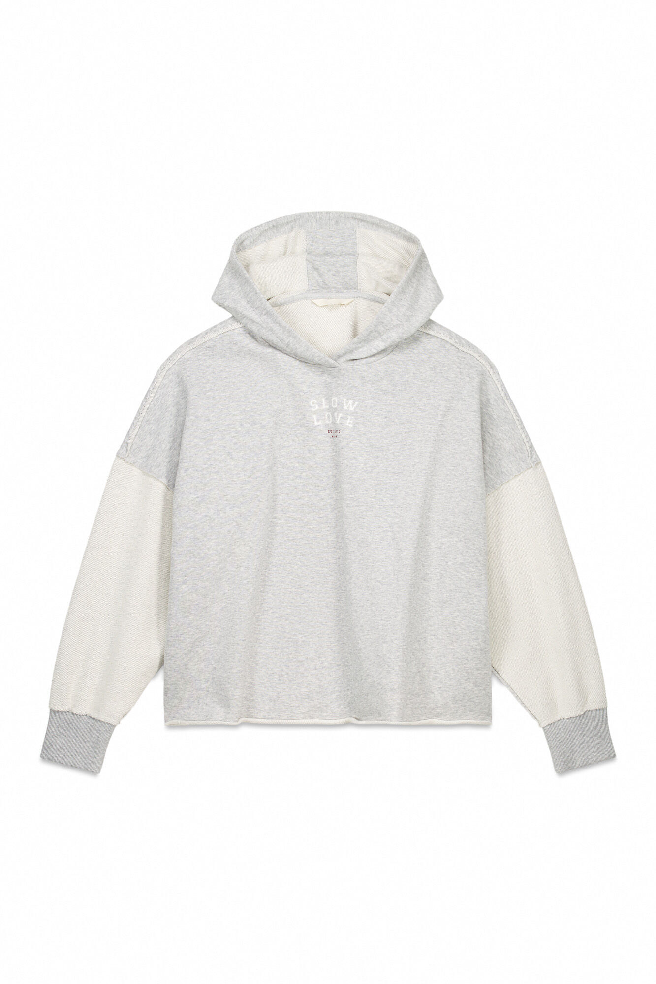 Slowlove Sweatshirt capuz Cinzento