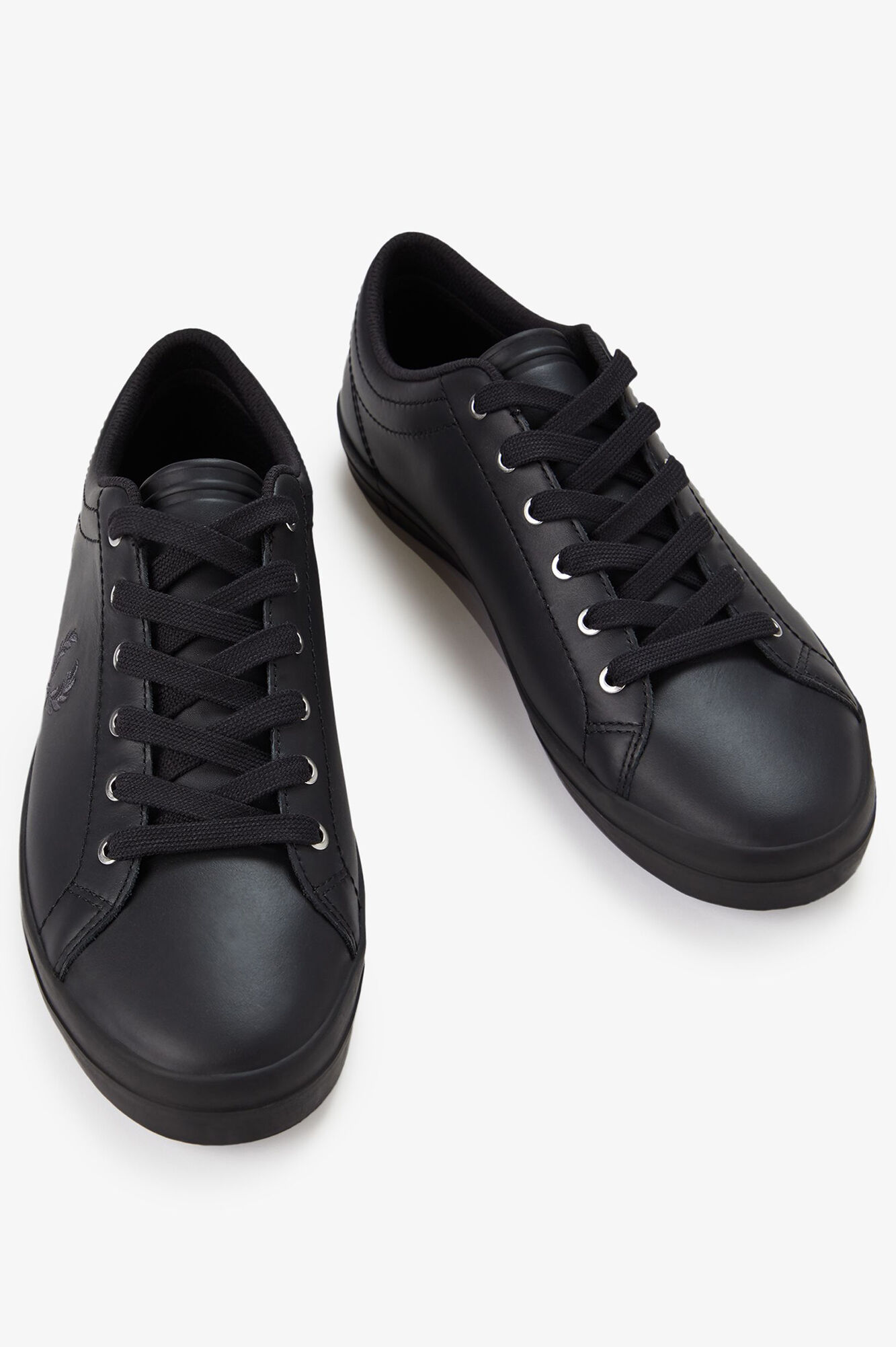 Fred Perry Sapatilha Baseline em pele Preto