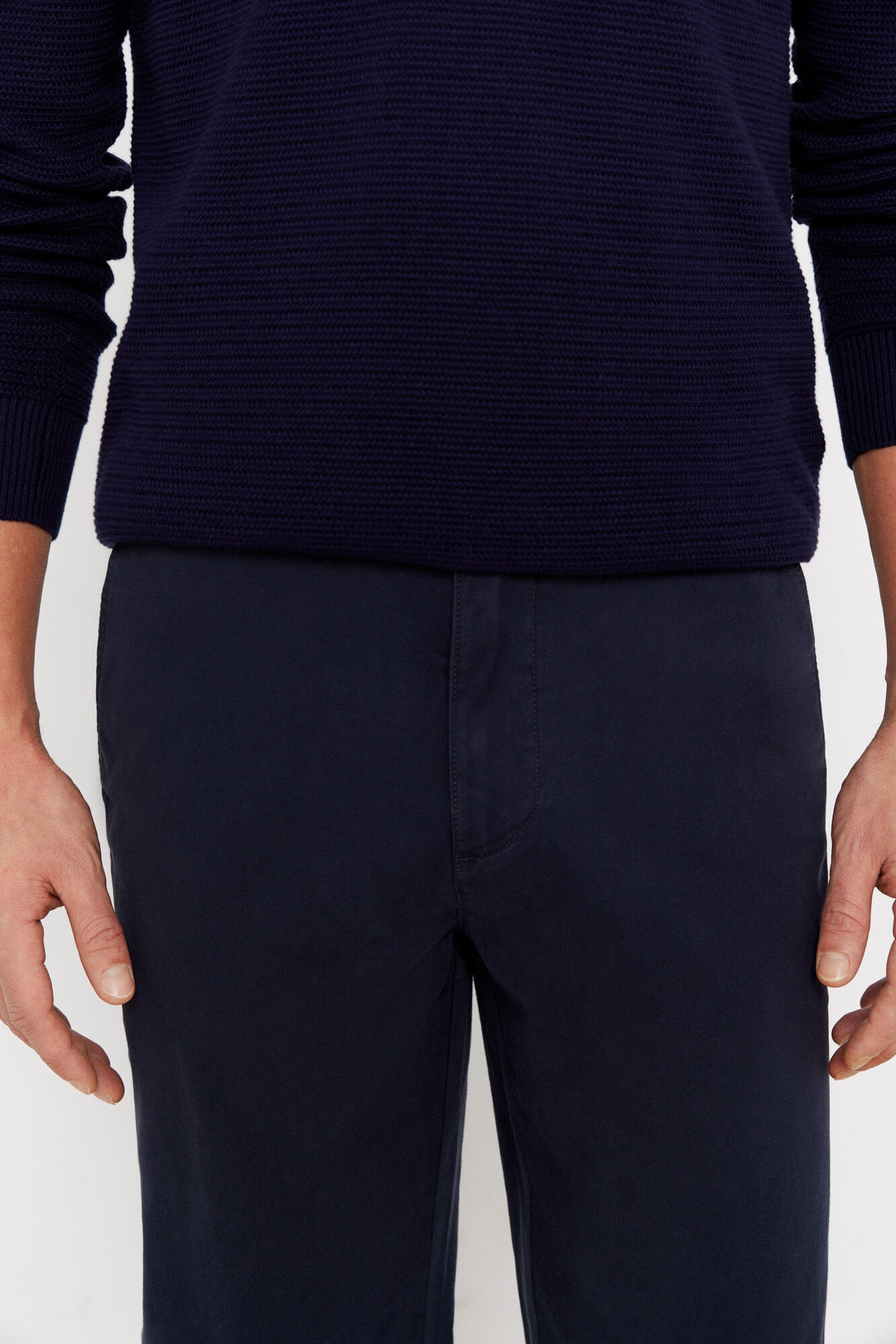 Cortefiel Pantal&oacute;n chino regular fit Azul marino