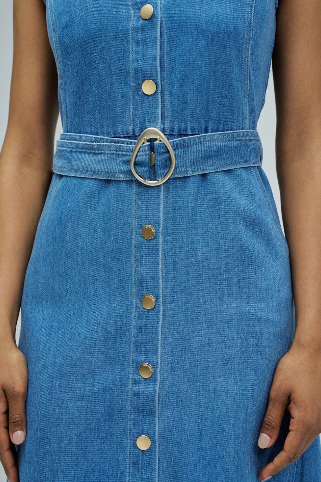 Salsa Jeans Light denim midi dress