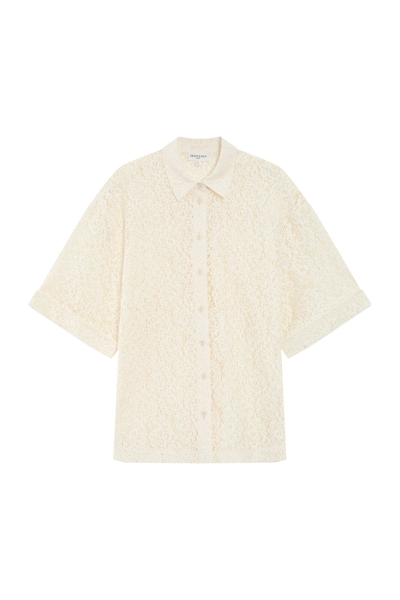 Grace & Mila Camisa de renda Vendel Branco