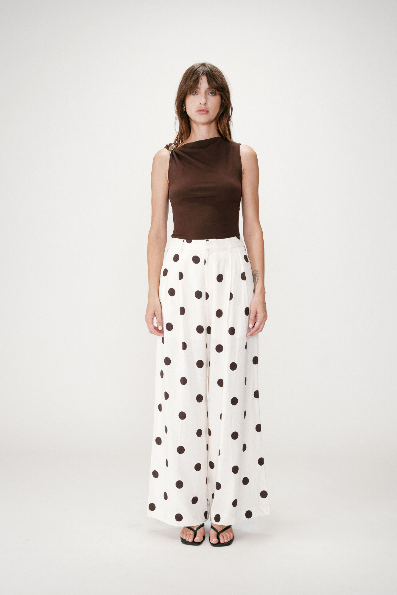 Grace & Mila Cal&ccedil;a estampada de bolinhas Wynell