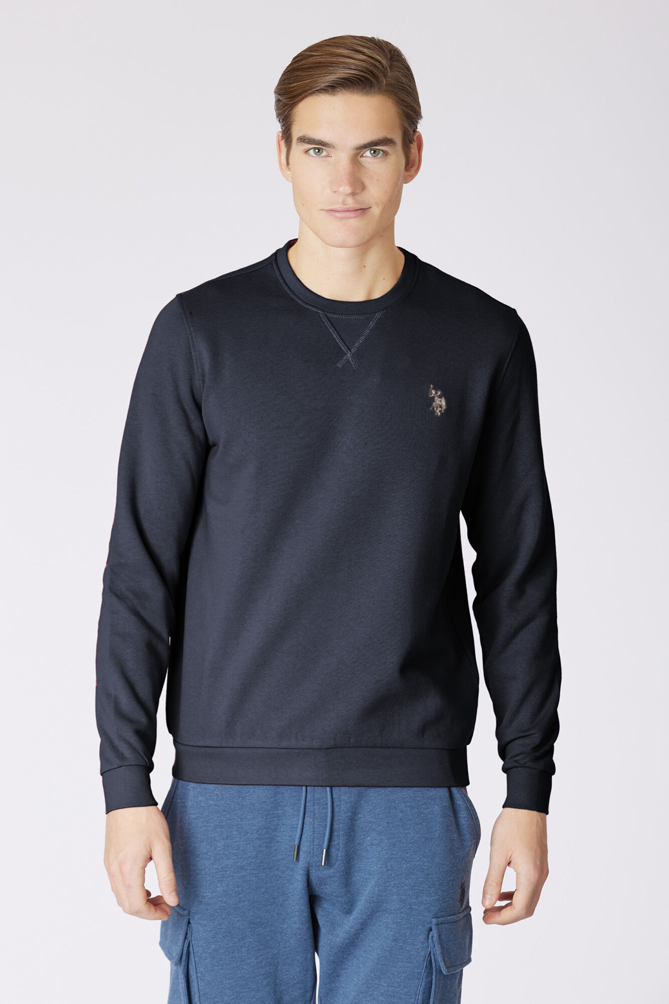 Us Polo Moletom com gola redonda Sweatshirt