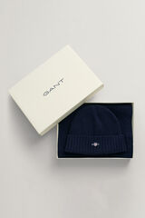 Cortefiel Gift set with Shield hat and scarf Navy