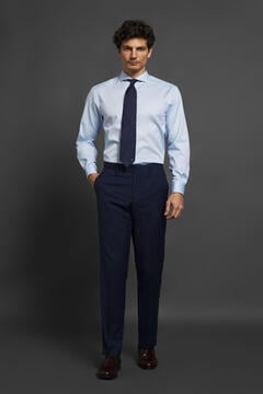 Cortefiel Medium blue essential suit trousers  Navy