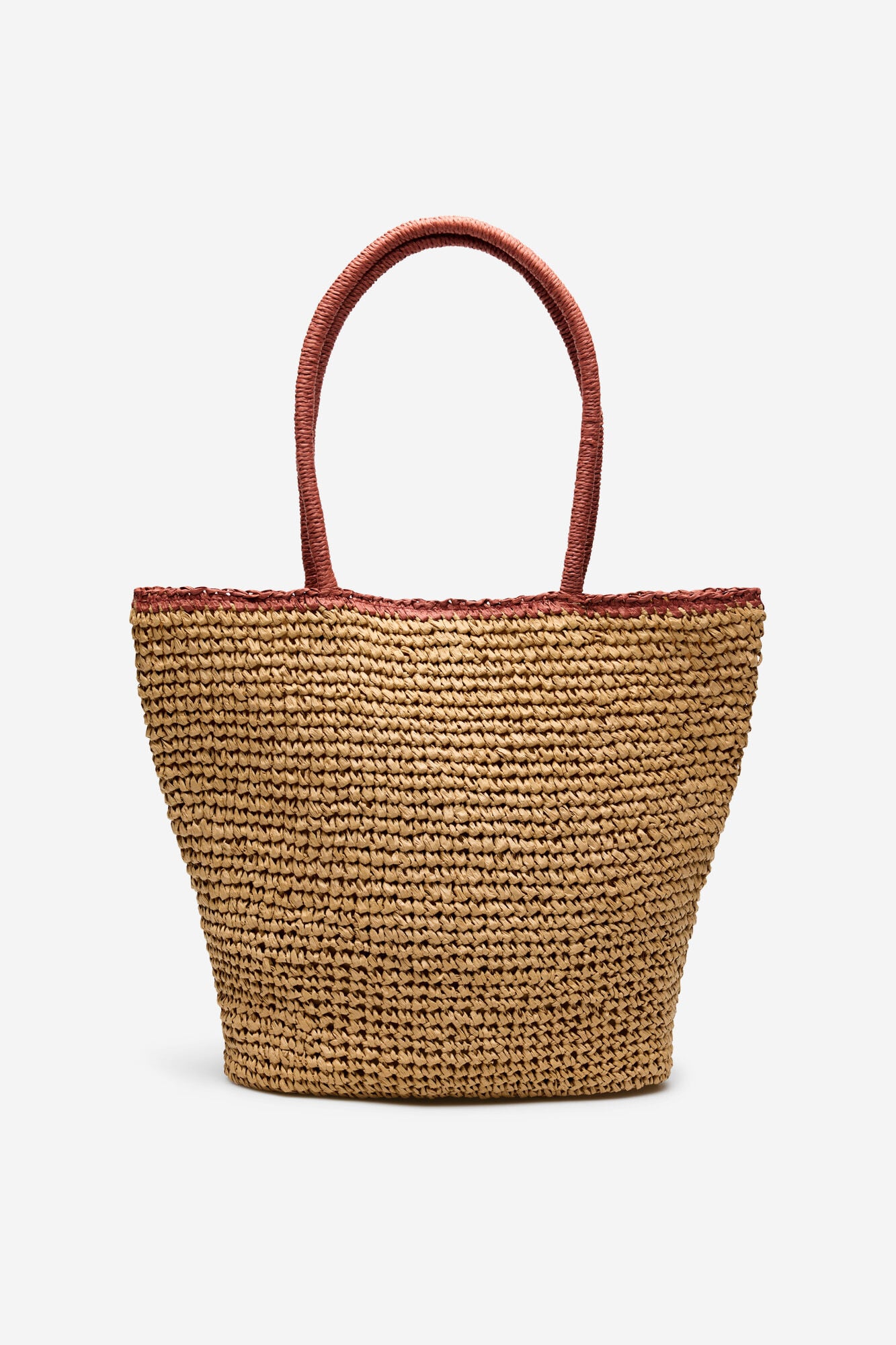 Cortefiel Raffia shopping bag