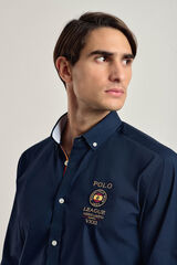 Valecuatro Camisa masculina azul marinho Valecuatro Espanha Azul
