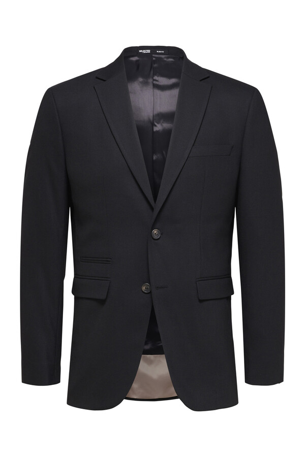 Cortefiel Slim Fit Men's Two Piece Suit Black