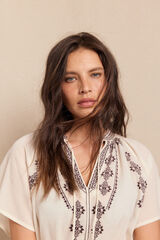 Slowlove Blusa bordada Branco