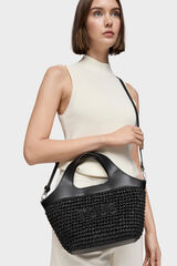 Tous TOUS Lirio Rafia medium black basket Black