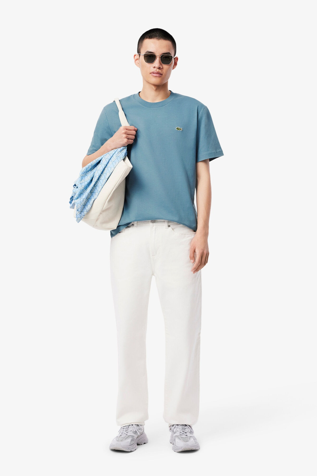 Lacoste T-shirt de manga curta Azul