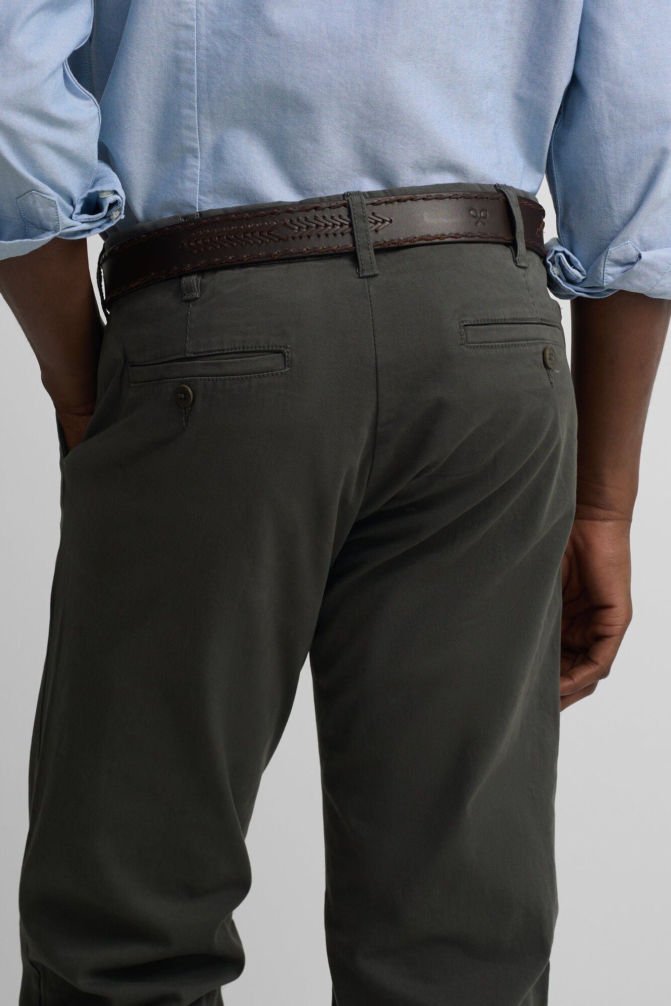 Silbon Cal&ccedil;as chino desportivas Verde