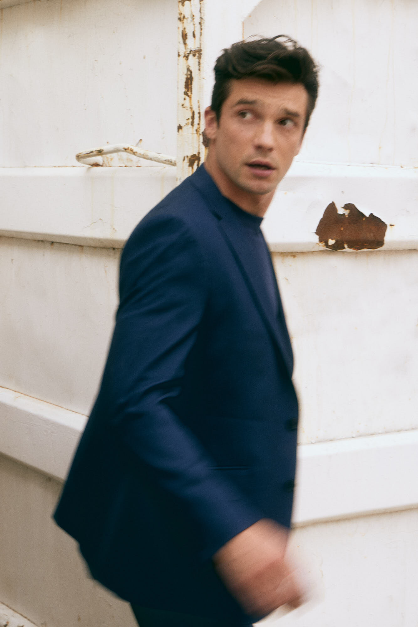 Cortefiel Coolmax&reg; birdseye weave blazer Blue