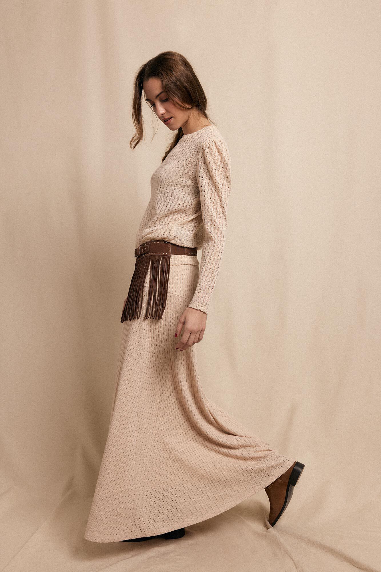 Slowlove Saia capa de malha