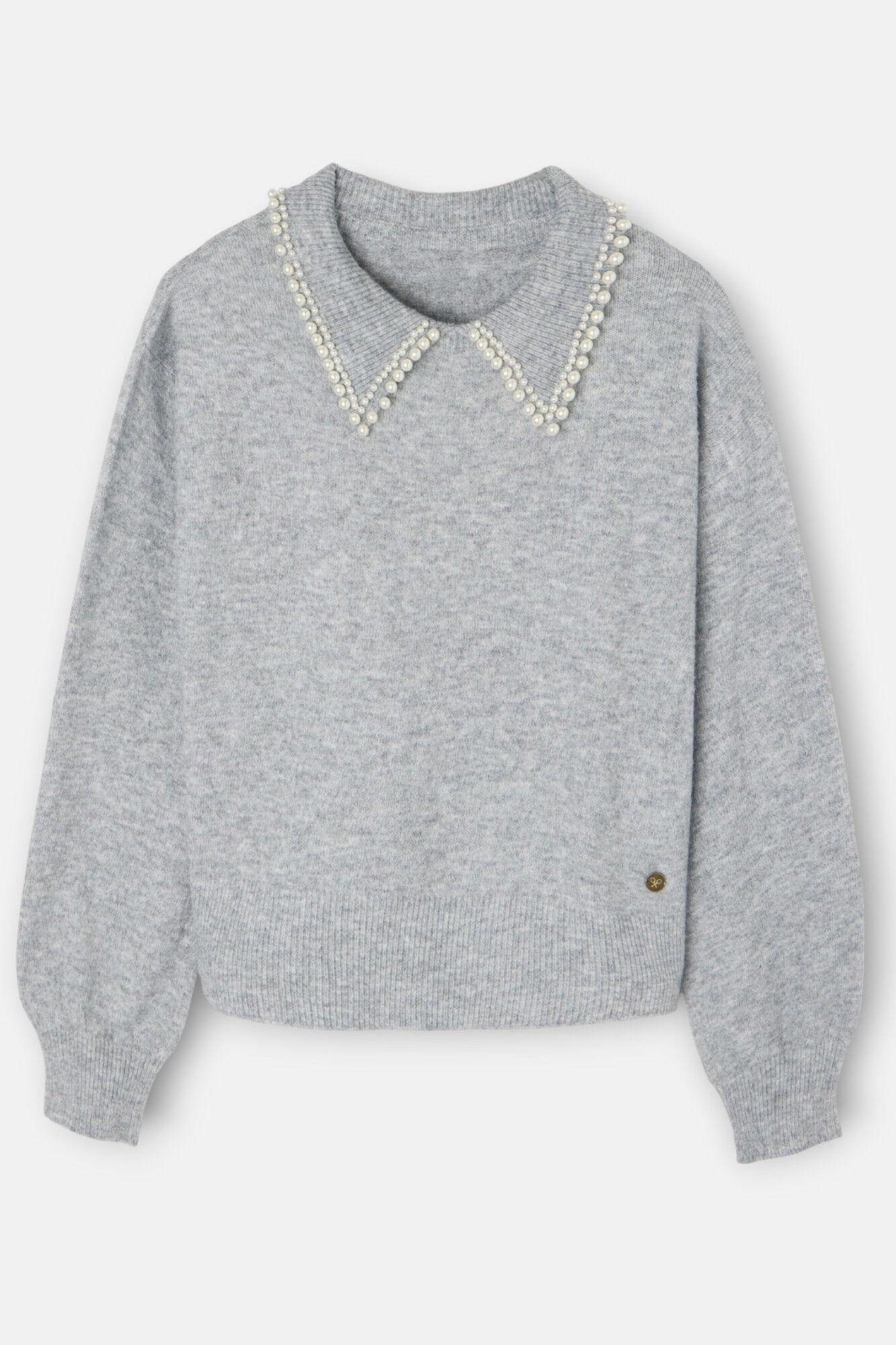 Silbon Camisola de gola polo Cinzento