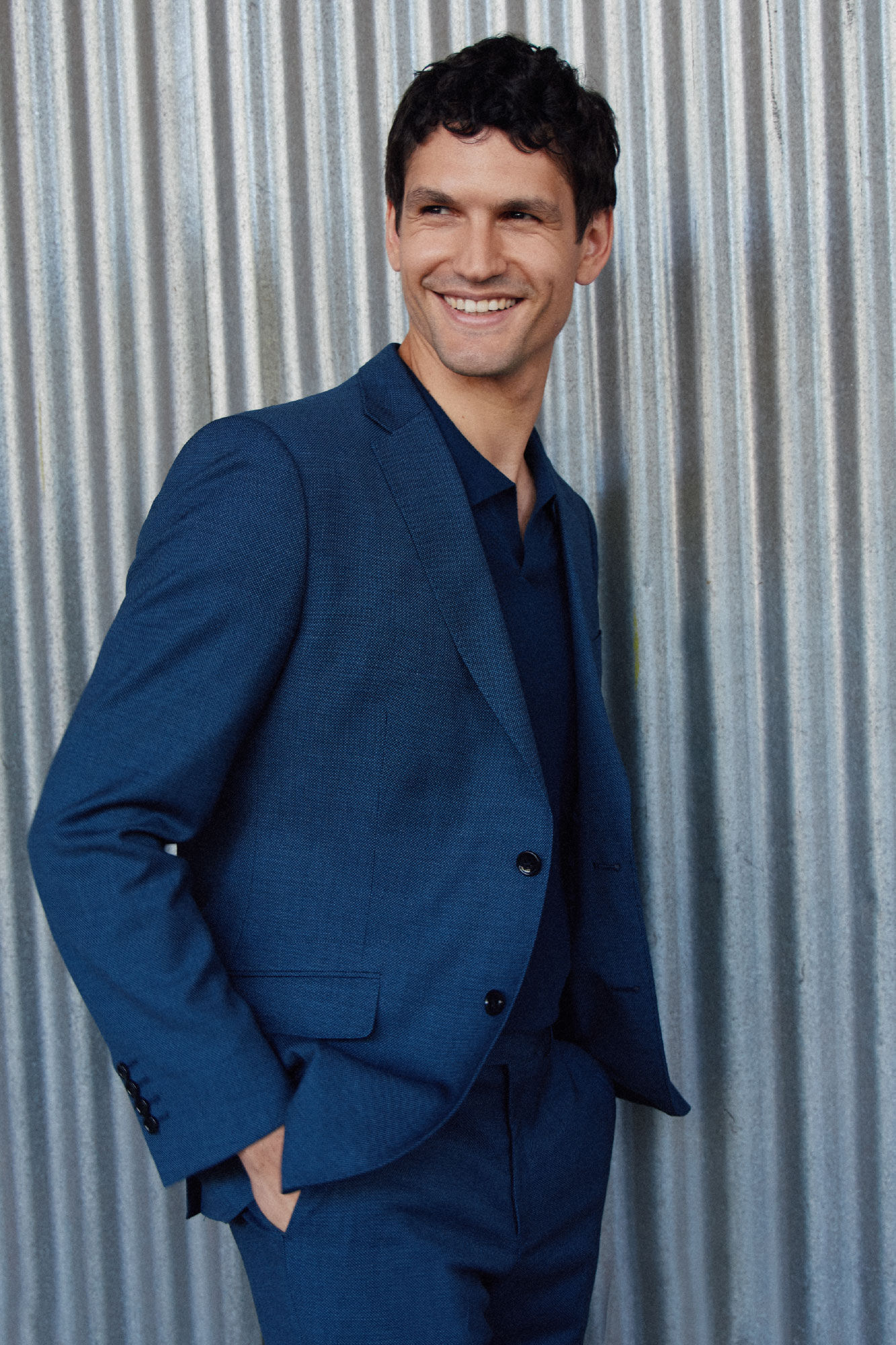 Cortefiel Coolmax bird's eye jacket