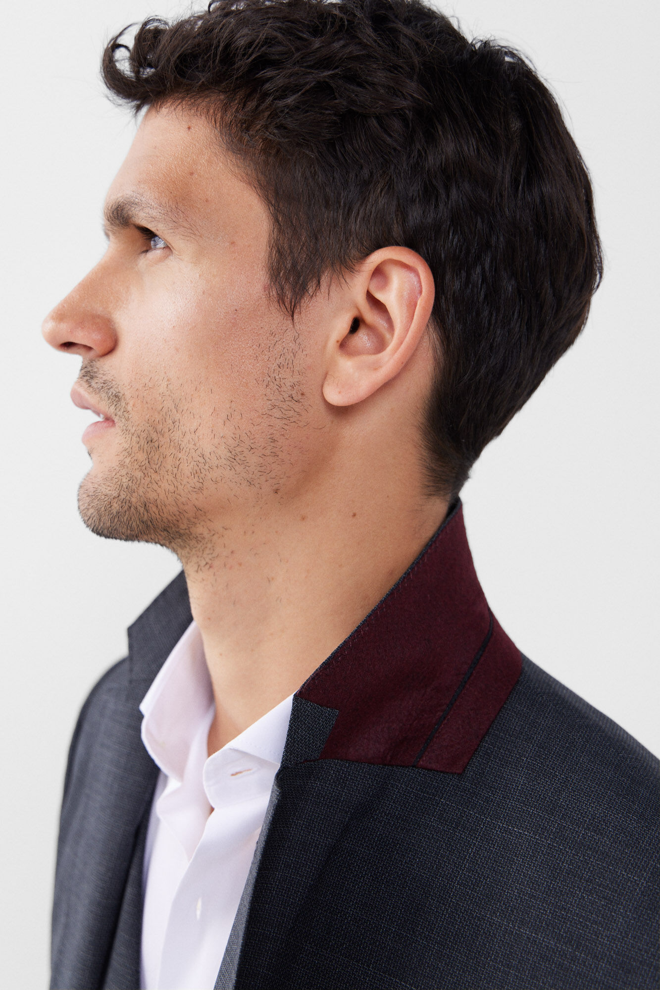 Cortefiel Grey slim fit blazer Grey