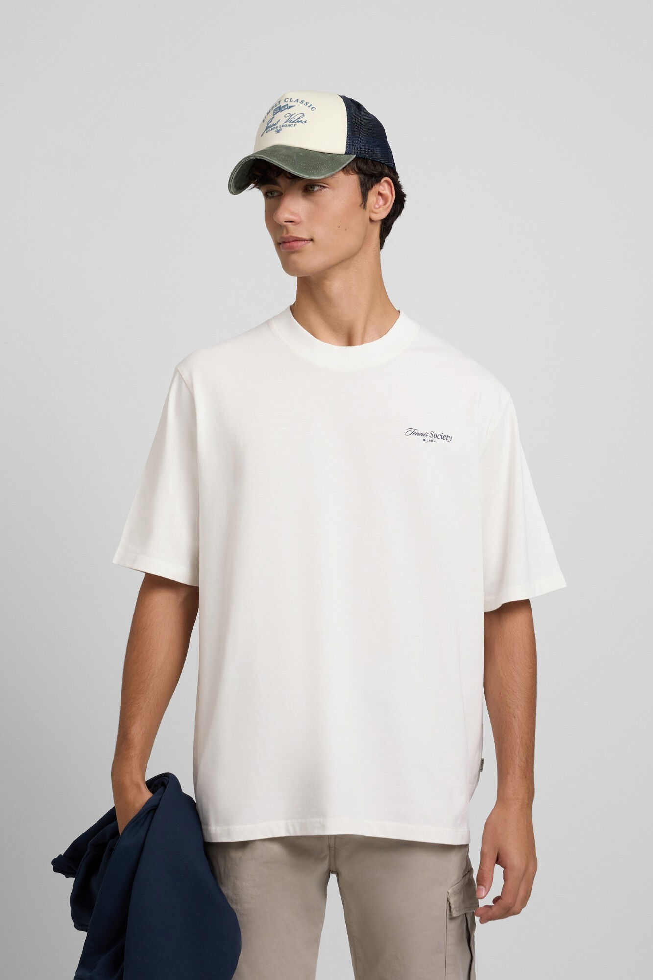 Silbon T-shirt especial para sociedade de t&ecirc;nis Ecru