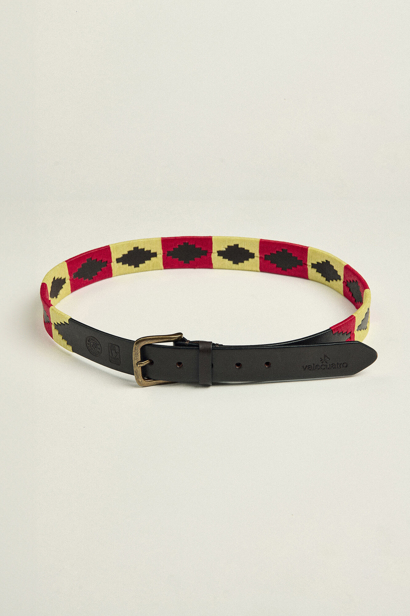 Valecuatro Cinto de pele Valecuatro modelo Soy&oacute;n Espanha Vermelho