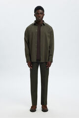 Selected Cal&ccedil;a de terno slim fit Verde