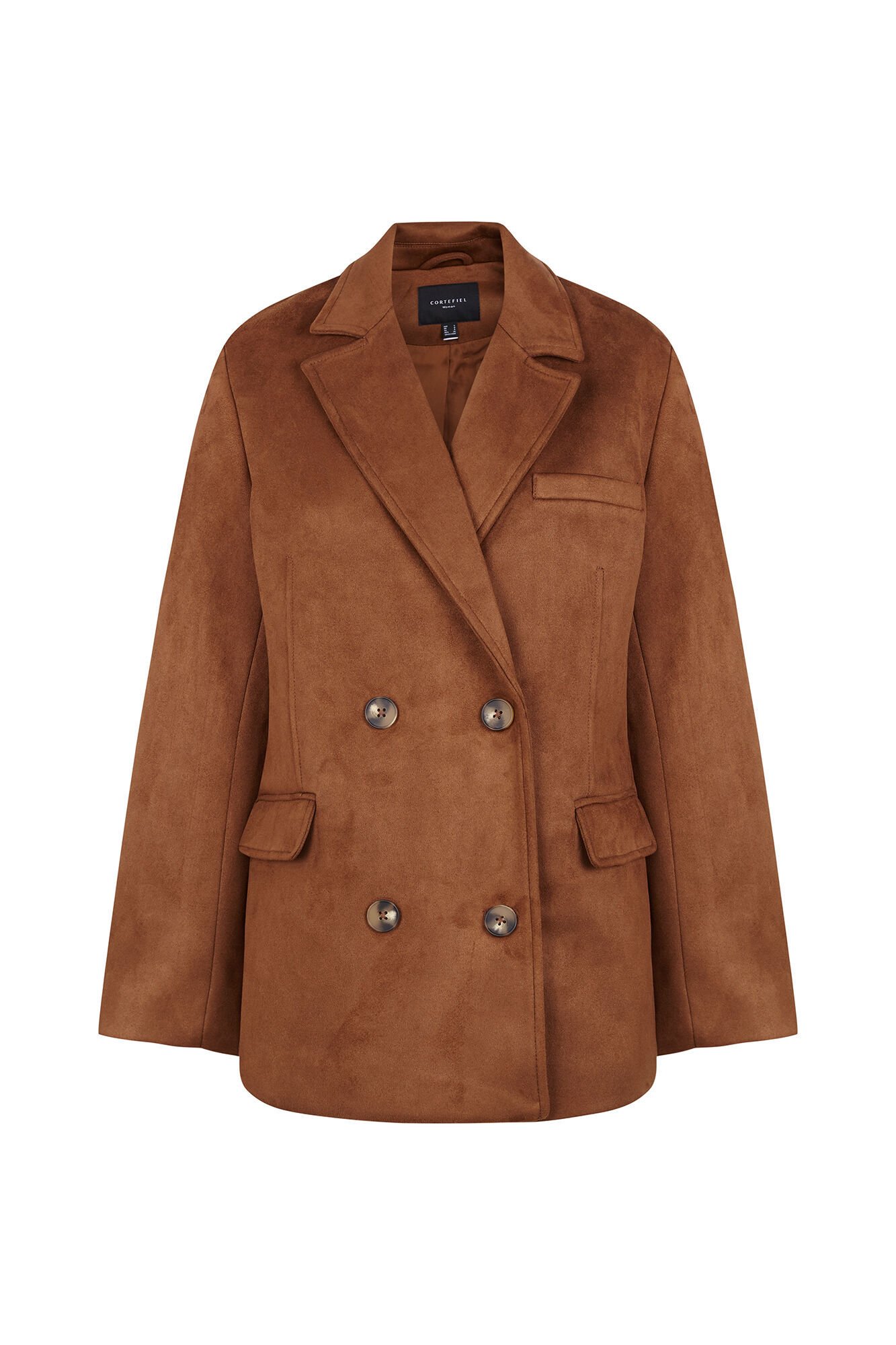 Cortefiel American-style fabric with a suede effect Brown