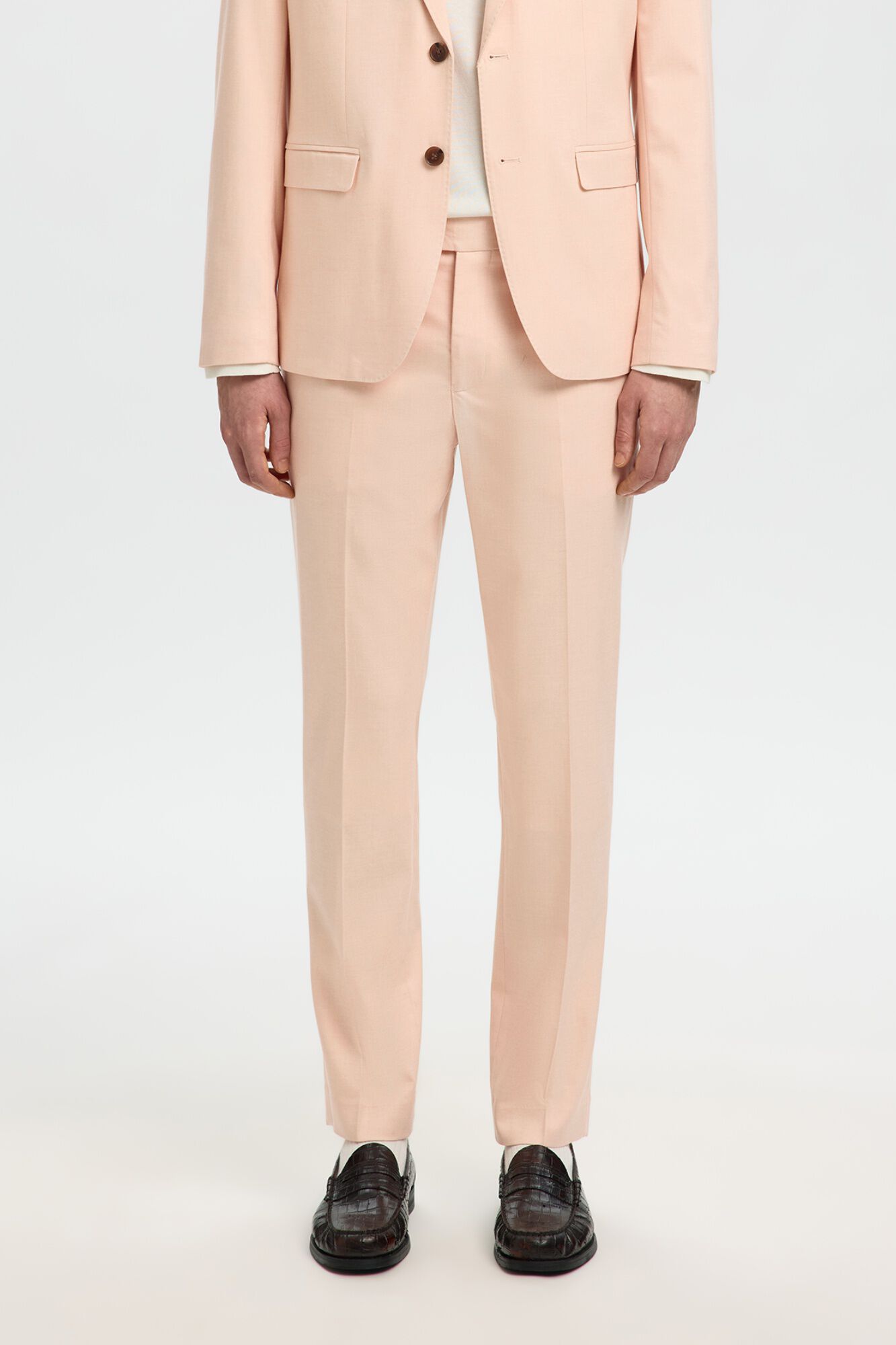 Selected Cal&ccedil;a de vestir slim em viscose