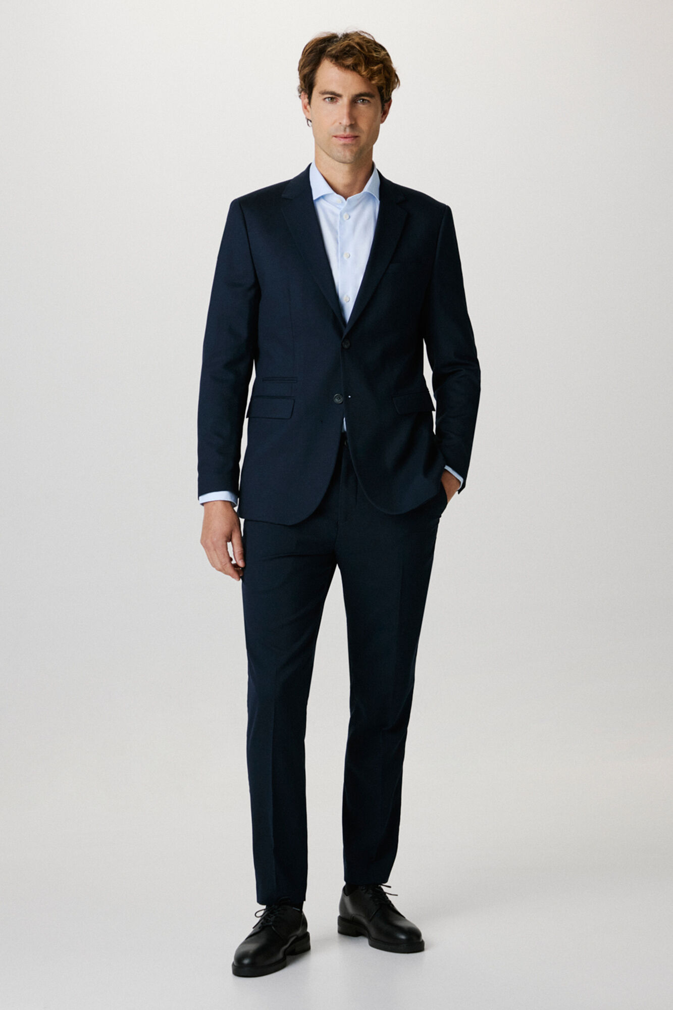 Selected Pantal&oacute;n de traje Slim Fit con lana