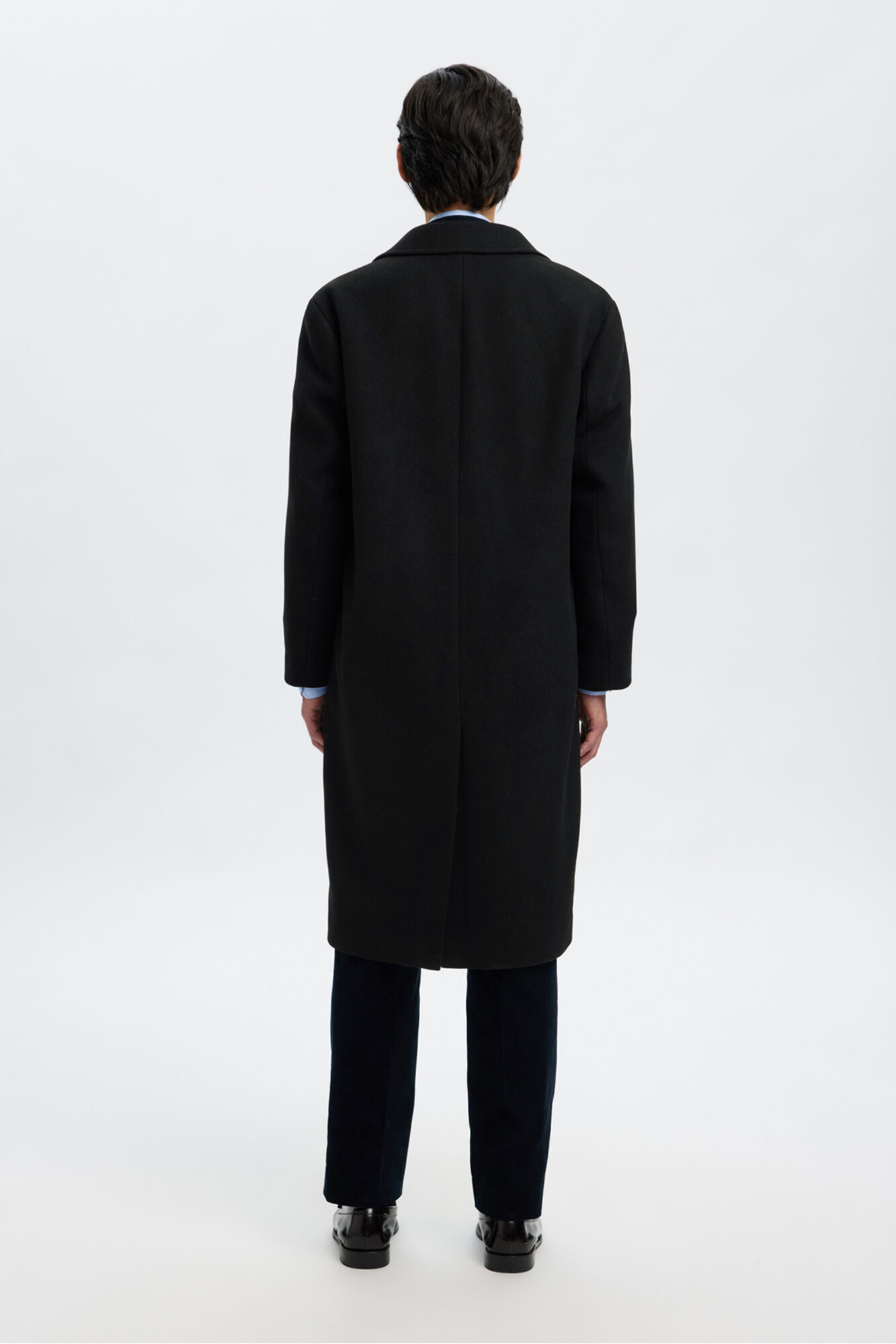 Selected Sobretudo longo de l&atilde;  Preto