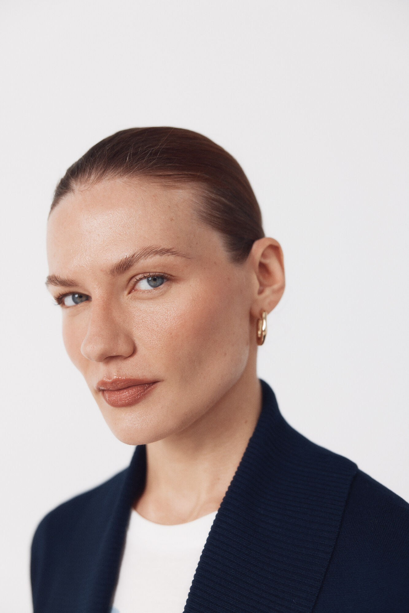 Cortefiel Cardigan with shawl neckline Navy