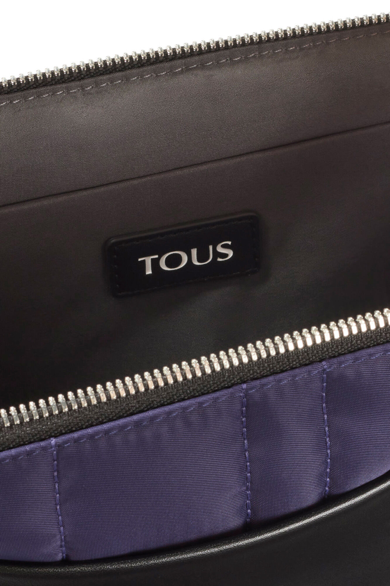 Tous Saco de ombro almofadado do Imp&eacute;rio TOUS de cor p&uacute;rpura m&eacute;dia Roxo