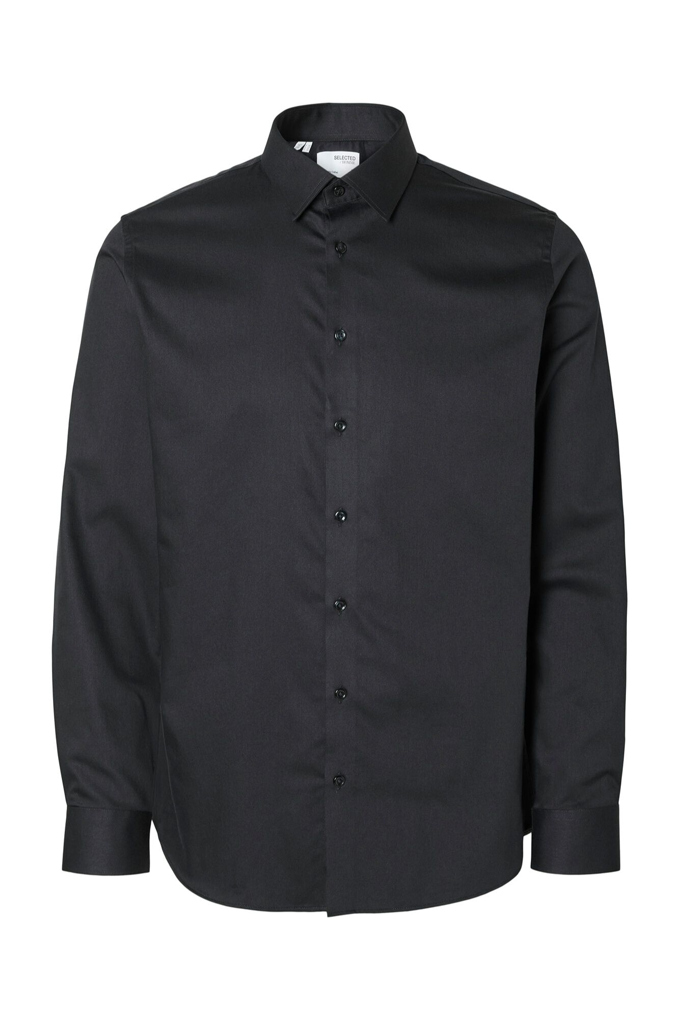 Selected Camisa Slim Fit de vestir Preto