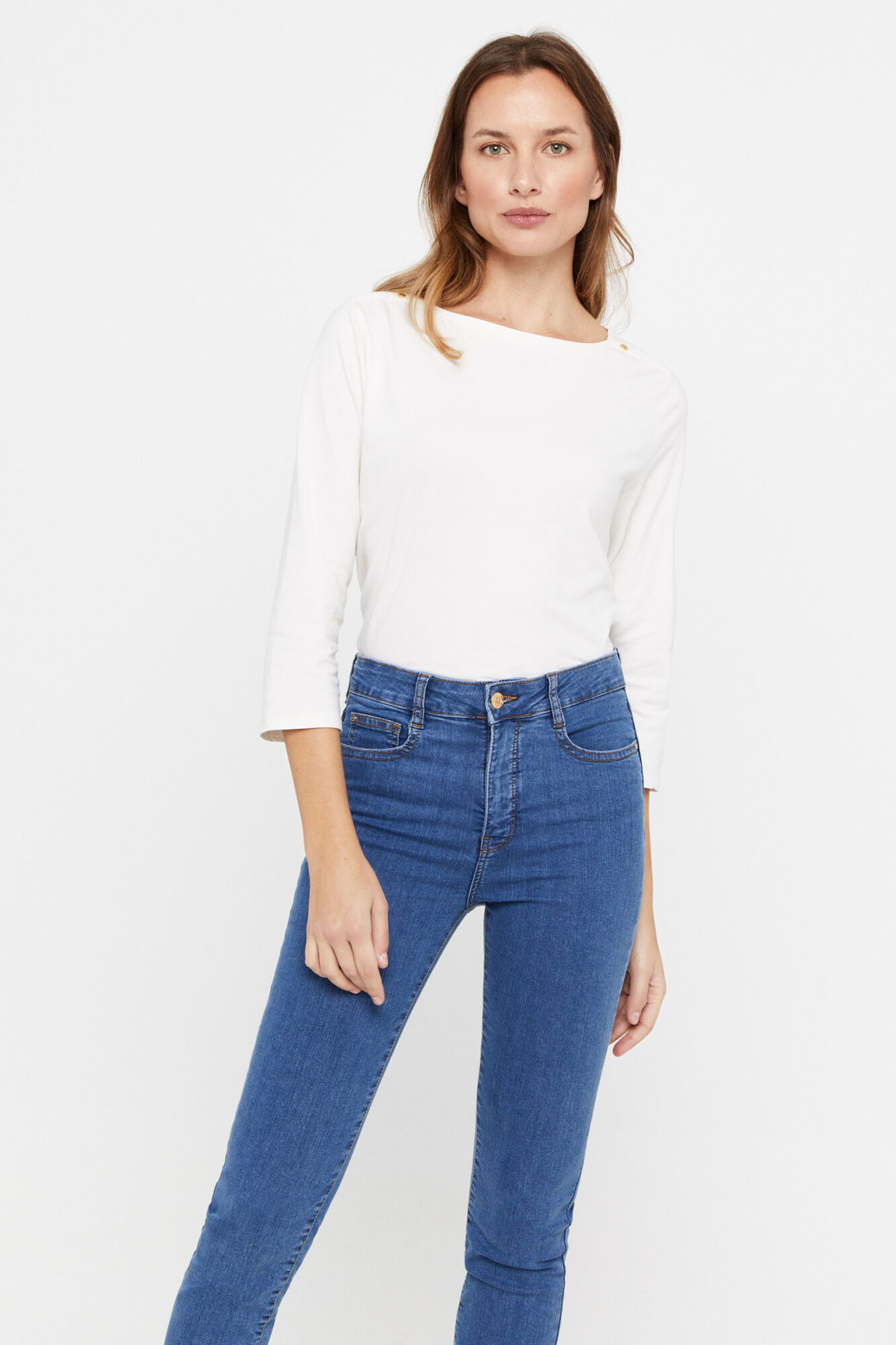 Cortefiel Pantal&oacute;n vaquero reductor sensational fit Azul oscuro