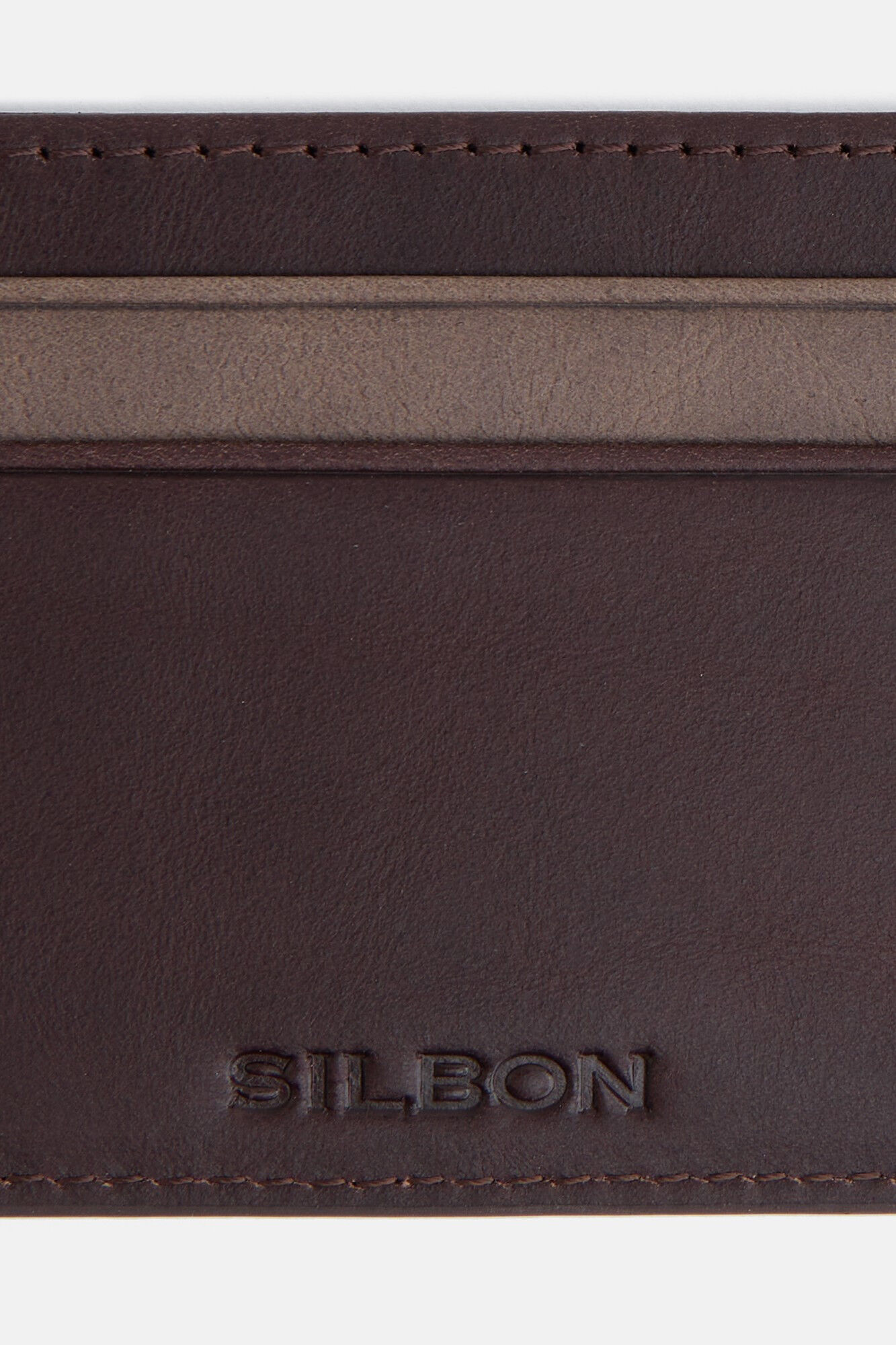 Silbon Leather card holder Multicolour