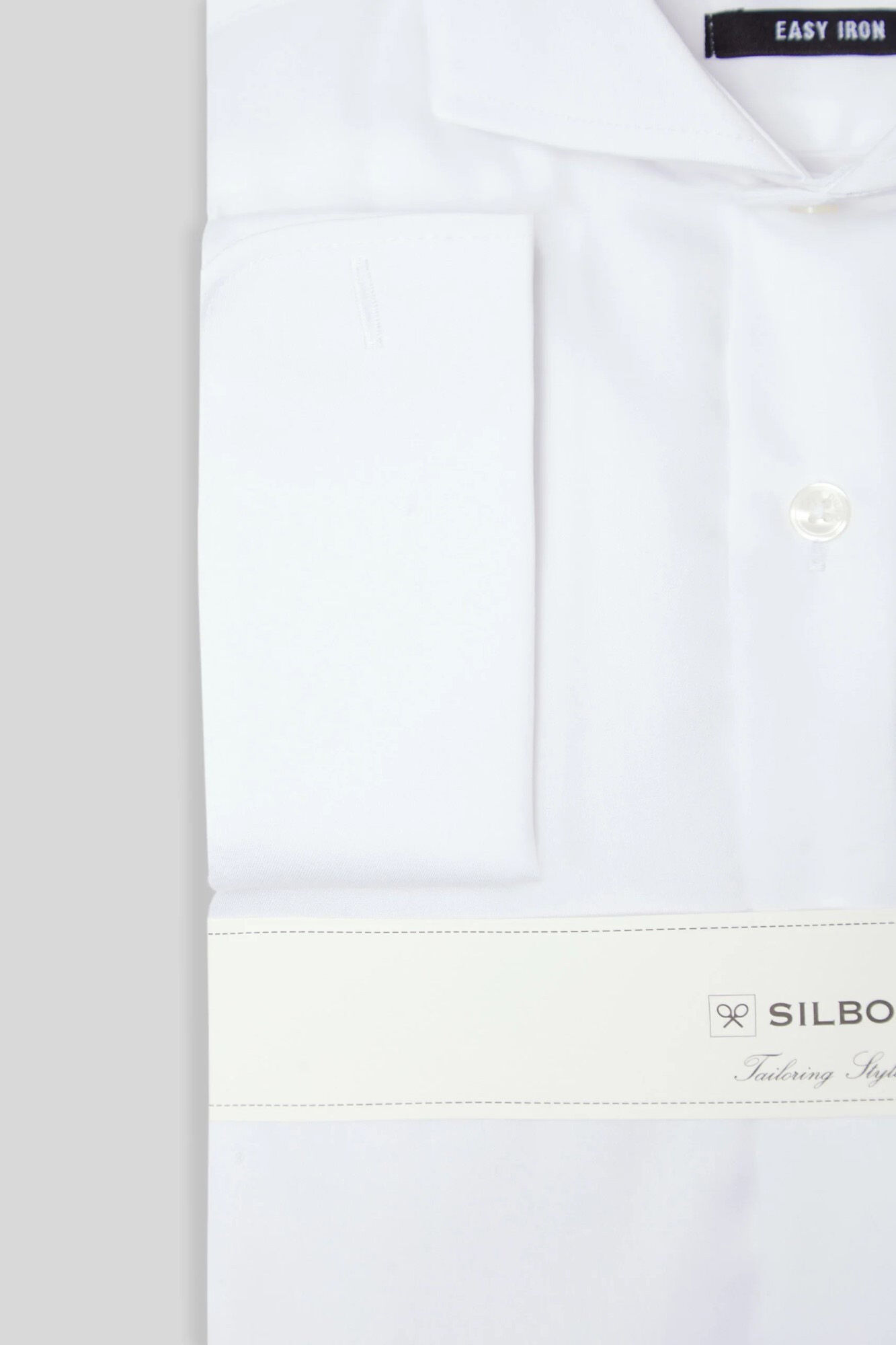 Silbon Camisa vestir pu&ntilde;o doble easy iron Blanco